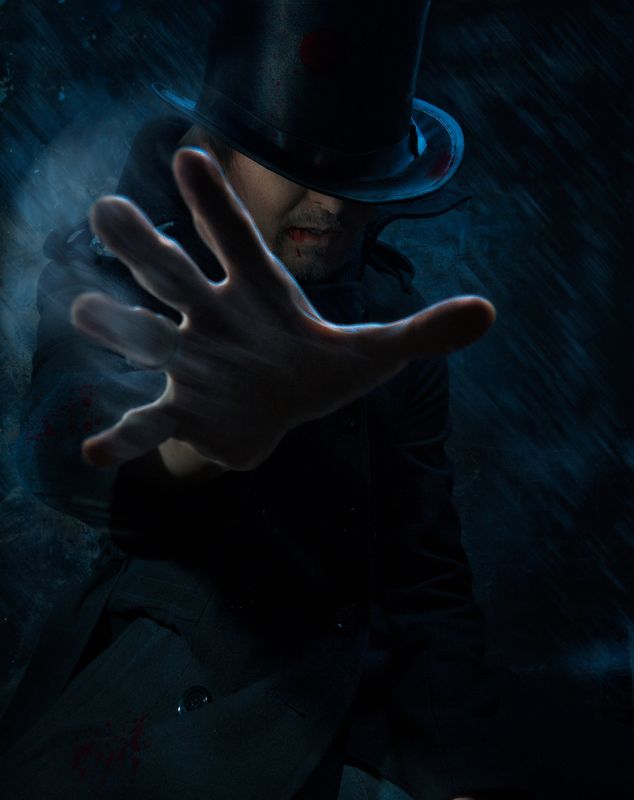 вампир, кошмары, человек, мужчина, ужасы, шляпа, цилиндр, портрет, дым, сигарета, курение, креативный, кровь the man from my nightmaresphoto preview