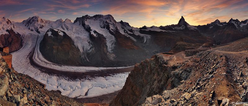 swiss,швейцария,горнерграт Вечер, начало...photo preview