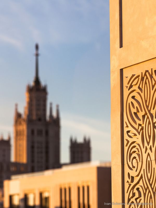 москва, закат, небо, кремль, крыши, городской, город, урбанизм, столица, прекрасный, вечер, лето, 2017 Барельефphoto preview