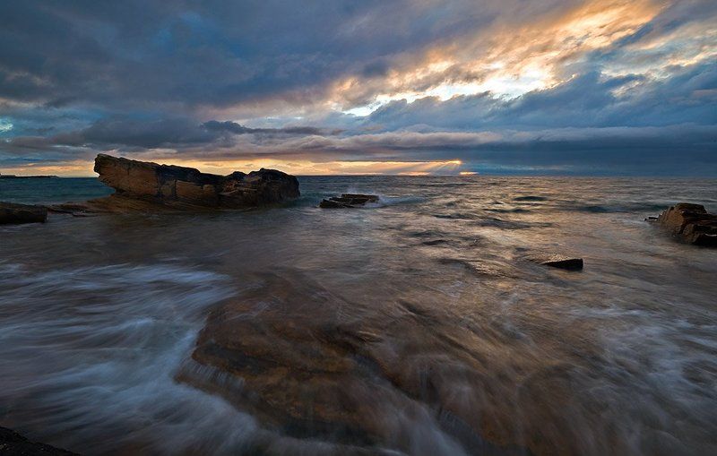 шотландия, северное море, вечер,море Вечерний приливphoto preview