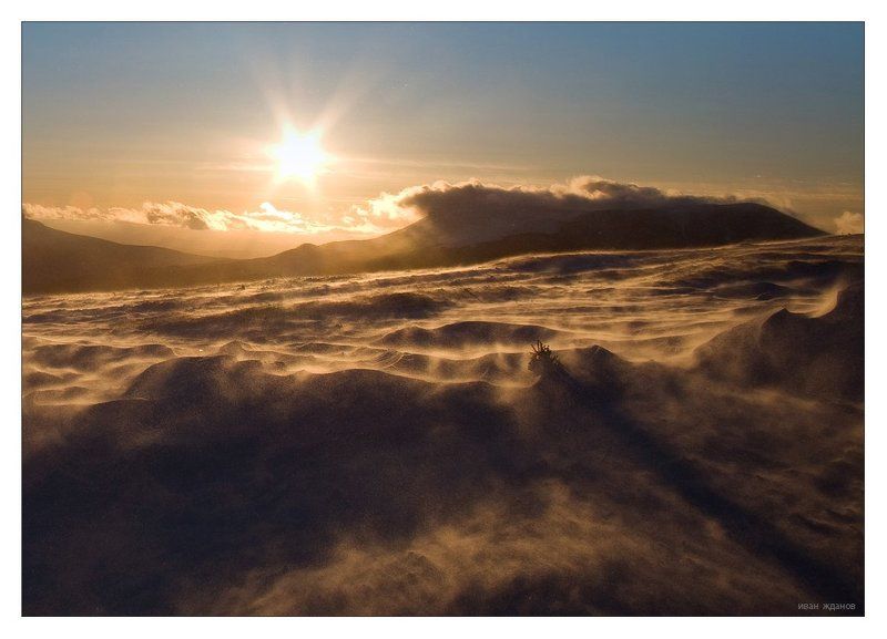 горы, крым, ветер Снежный океанphoto preview