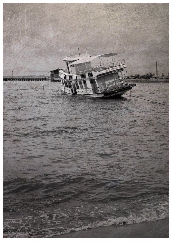 лодка, причал, корабль, море На привязиphoto preview