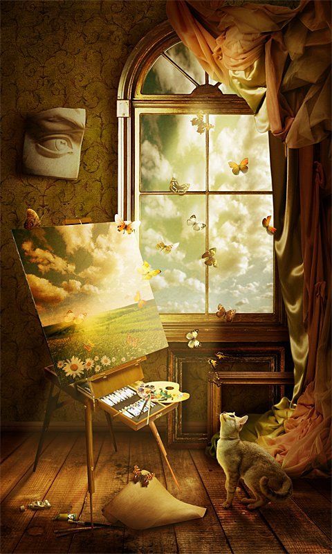 коллаж, фотошоп, обработка Волшебство в мастерскойphoto preview