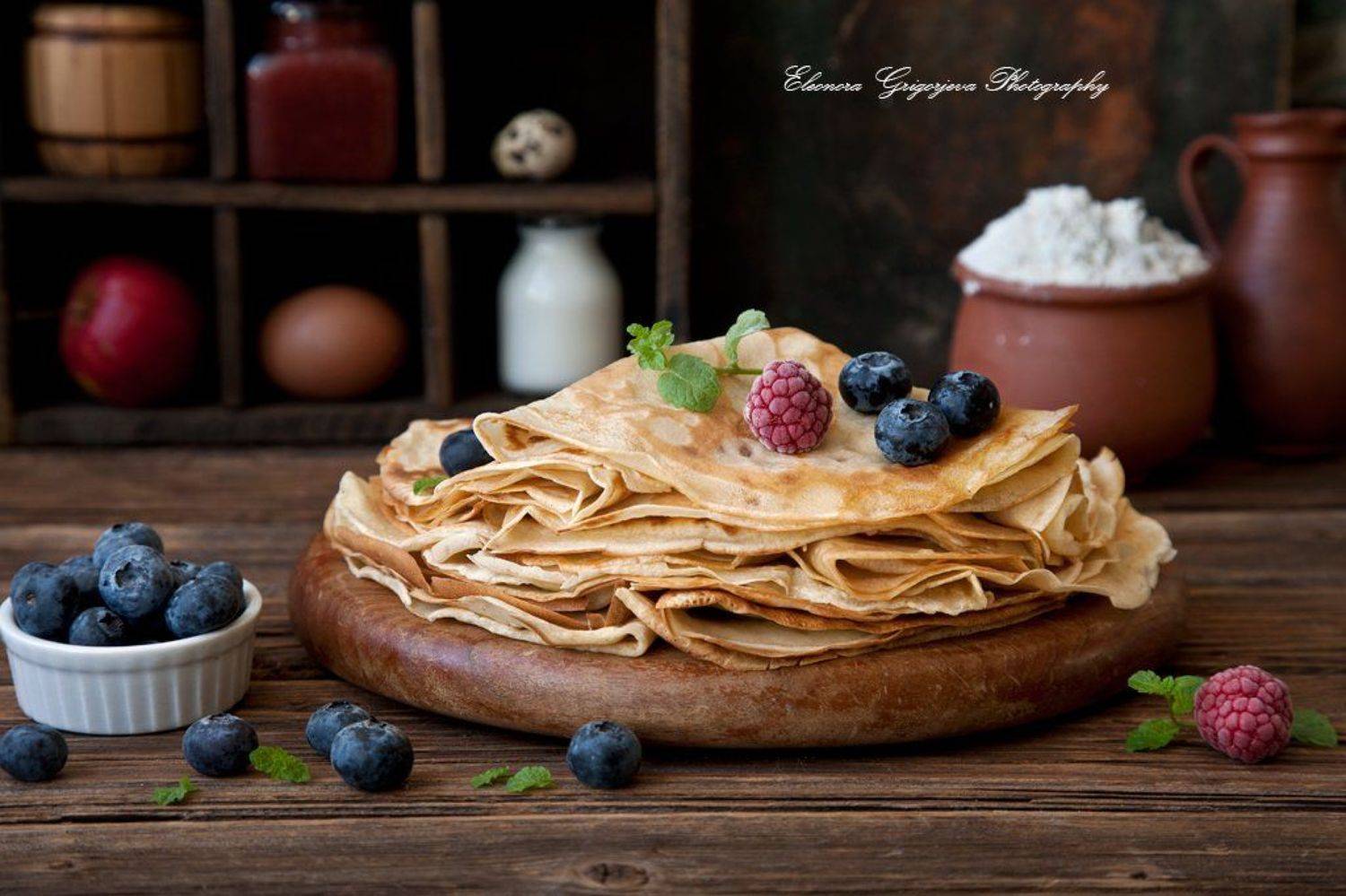 блины, натюрморт, фуд-фото, ягоды,, Eleonora Grigorjeva