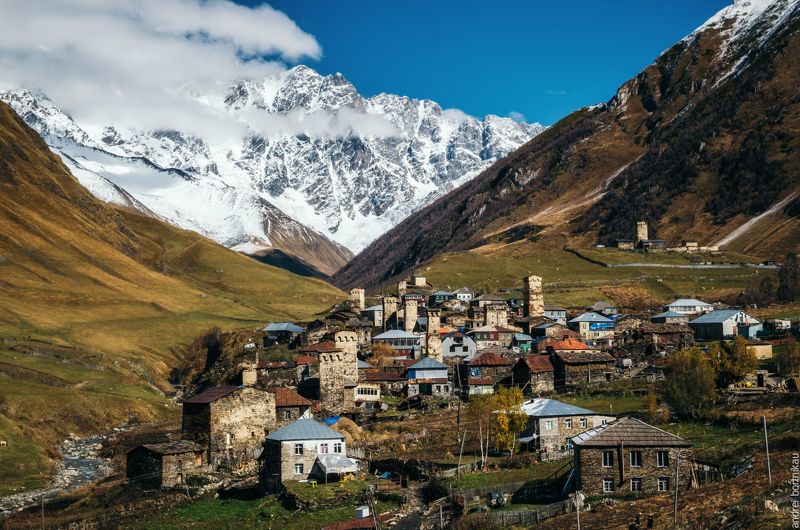 грузия, пейзаж, горы, сванетия Ушгулиphoto preview