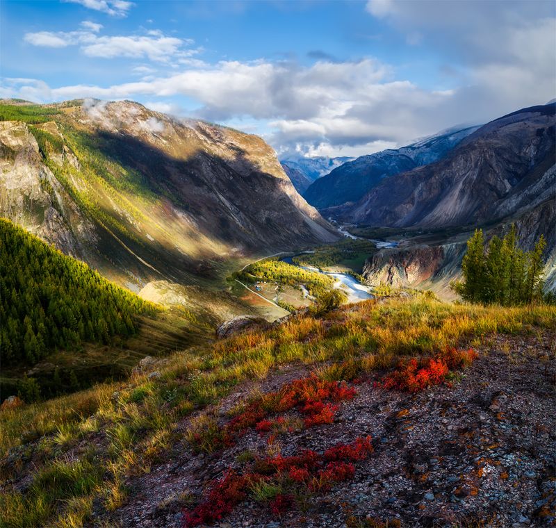 природа, пейзаж, сибирь, алтай, горы, осень, каньон, долина, чулышман Долина Чулышманphoto preview