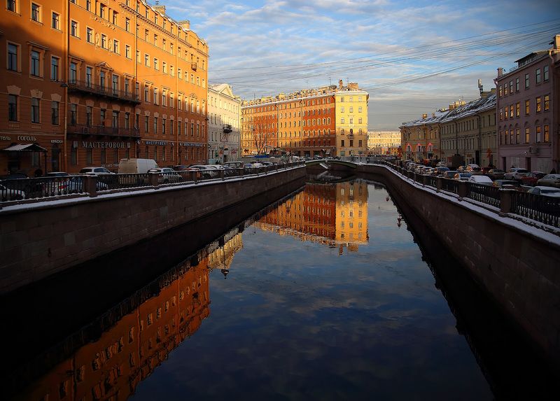 санкт-петербург канал грибоедова сенная Погожий зимний деньphoto preview