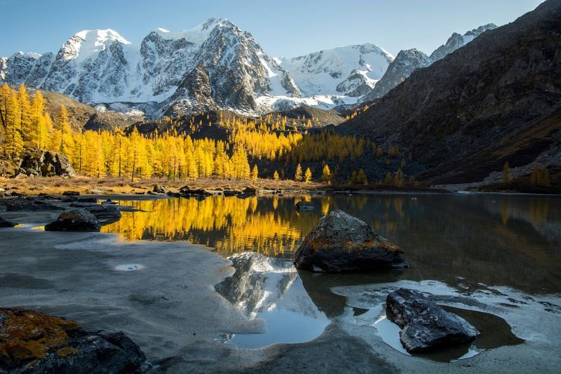 алтай,осень Золотой вечерphoto preview