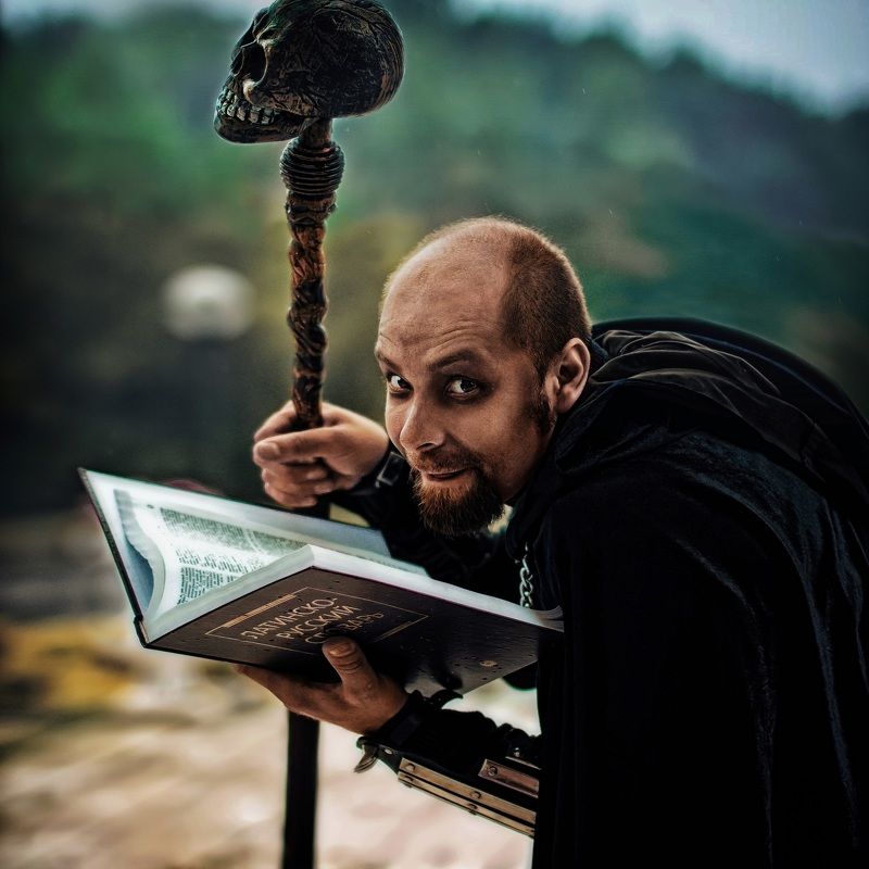 пленэр, портрет, мужчина, колдун, мистика Чернокнижник фото превью