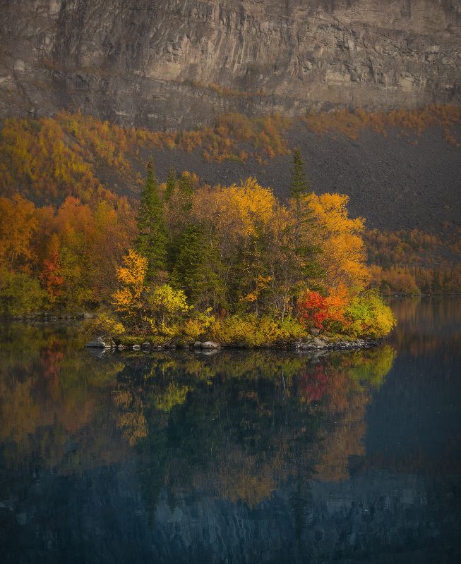 кольский полуостров, ловозерские тундры, сейдозеро, сейд, остров, осень Рюенphoto preview