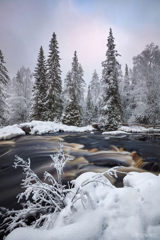 карелия, рускеала, тохмайоки, зима, север, пейзаж Зимнее очарованиеphoto preview