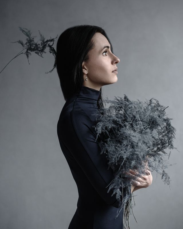 ботаника, ростения, женский портрет, натуральный свет, Еленаphoto preview