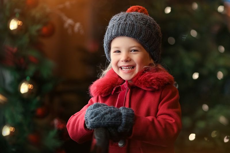 Новогодние портреты для маленькой девочки Анитыphoto preview