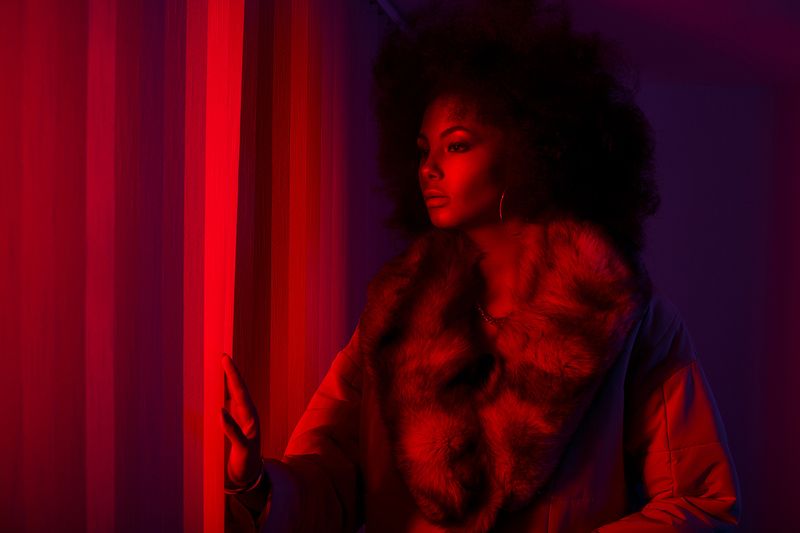 fashion, neon, r|e|n, portrait Софияphoto preview