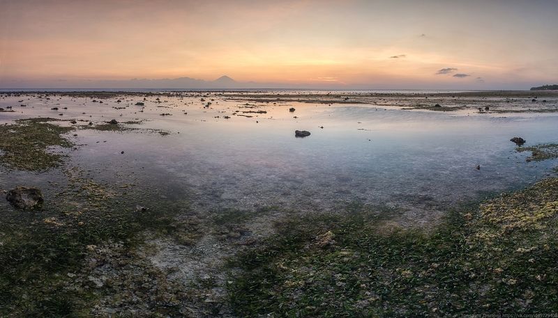 индийский океан, толмачев дмитрий, море, гили, гили траванган, индонезия, Отлив в мягких тонах...photo preview