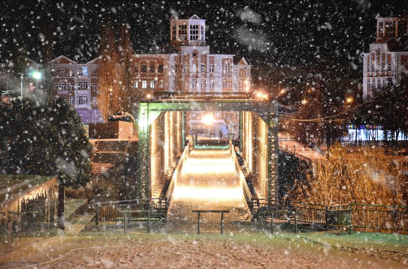 Предновогодняя метель в Ельце.photo preview