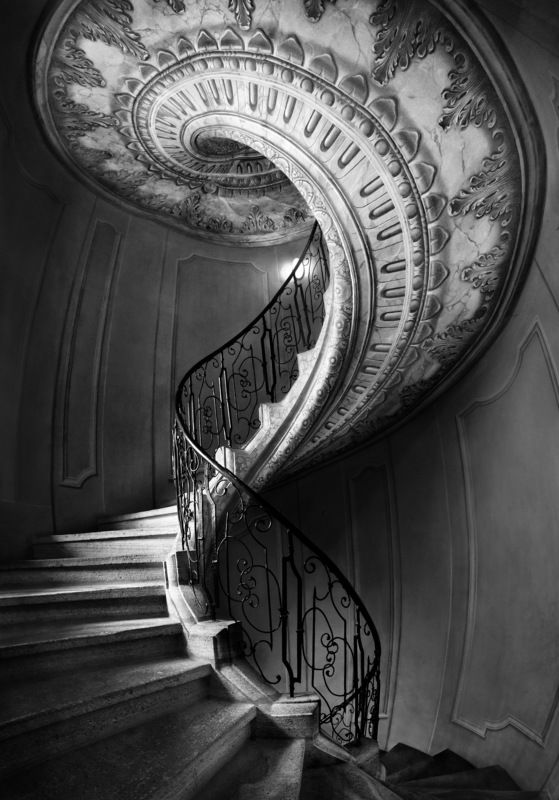 city, architecture, black & white, snake, austria, abbey, stairs, surreal, skin, spiral, old Serpentphoto preview