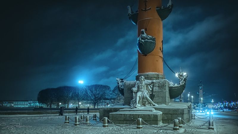 питер, санкт-петербург, зима, ночь, мороз, рехов, сергейрехов, rekhov, sergejrekhov Стражи Питераphoto preview
