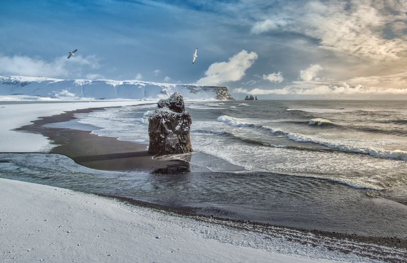 Дюрхолей, Исландия  Зимний Дюрхолейphoto preview