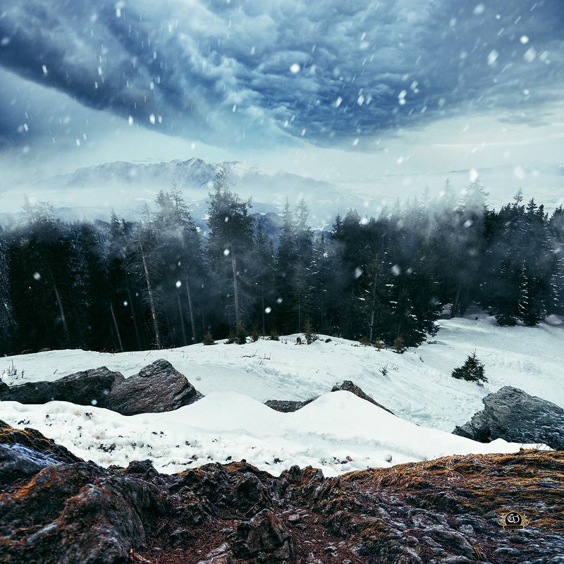 snow, winter, landcape, ps, manipulation Silcence фото превью