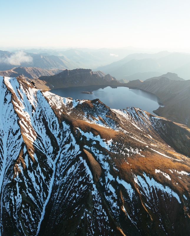 камчатка, вулкан, озеро в кратере, хангар Хангарphoto preview