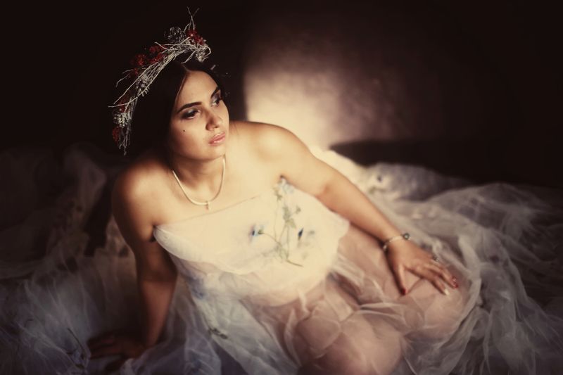 ожидание, беременность, женский портрет Ожиданиеphoto preview