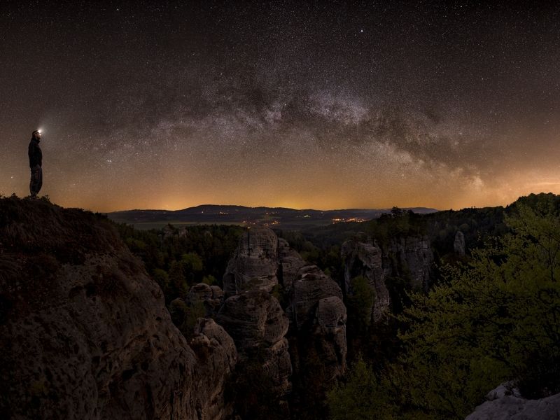 czech paradise, czech republic, milky way, starscape,astro,galaxy Bohemian Paradisephoto preview