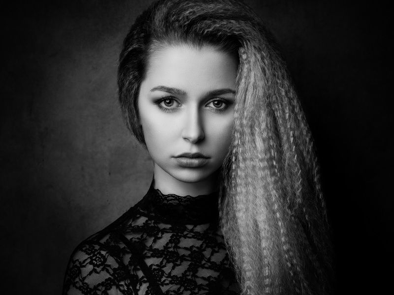 Portrait, black & white,  Theresaphoto preview