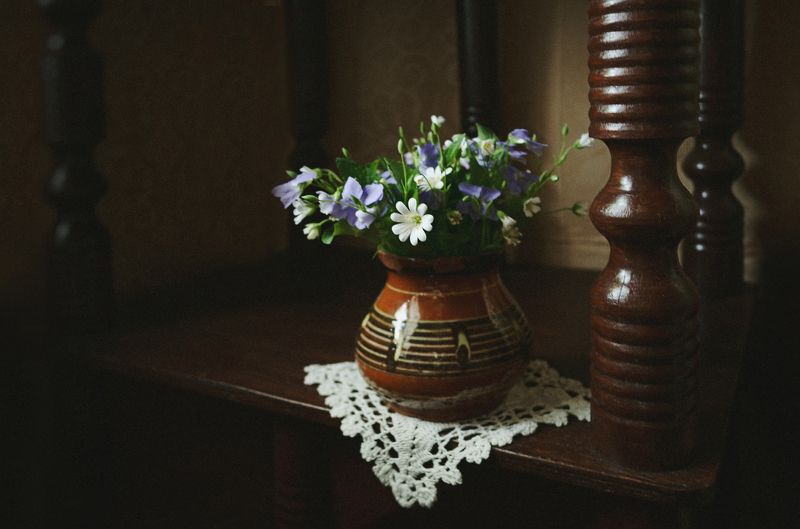 натюрморт, ваза, фиалки, горшок, весна, анна салтыкова ***photo preview