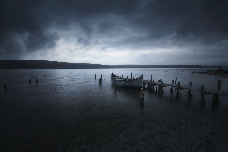 fishing, landscape, nature, boat, storm, clouds, пейзаж, природа Fishing villagephoto preview