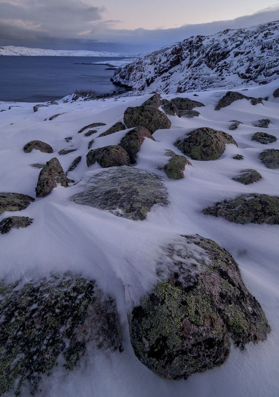 териберка, баренцево море, север, северное сияние, тундра, кольский полуостров, заполярье Дорогами тундрыphoto preview