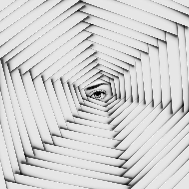 surreal conceptul creativedit minimal b&w finart I see youphoto preview