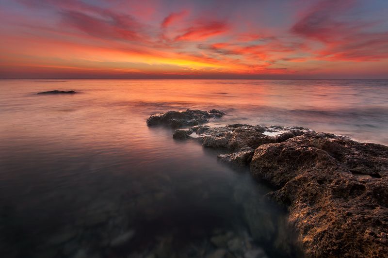 море, рассвет, черное море Крокодилphoto preview