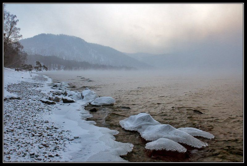 алтай, телецкое, озеро, яйлю Утро .photo preview