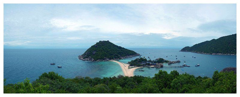 thailand, islands, sea, sky, boats, beach Ko Nang Yuan фото превью