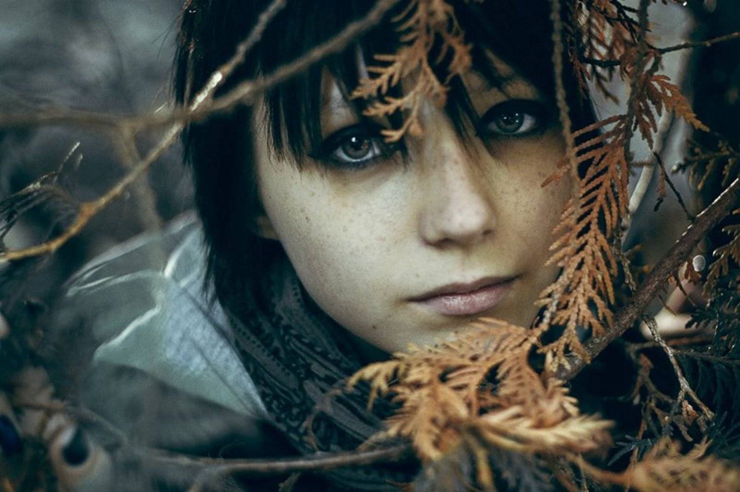 девушка, лес, настроение, осень, Артур Сарибекян