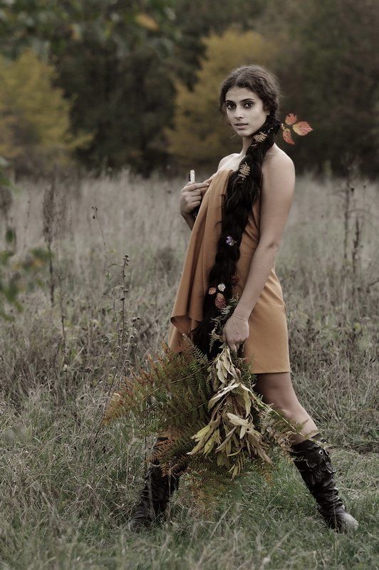 осень, портрет, лес, листва, фотосессии Samira **photo preview