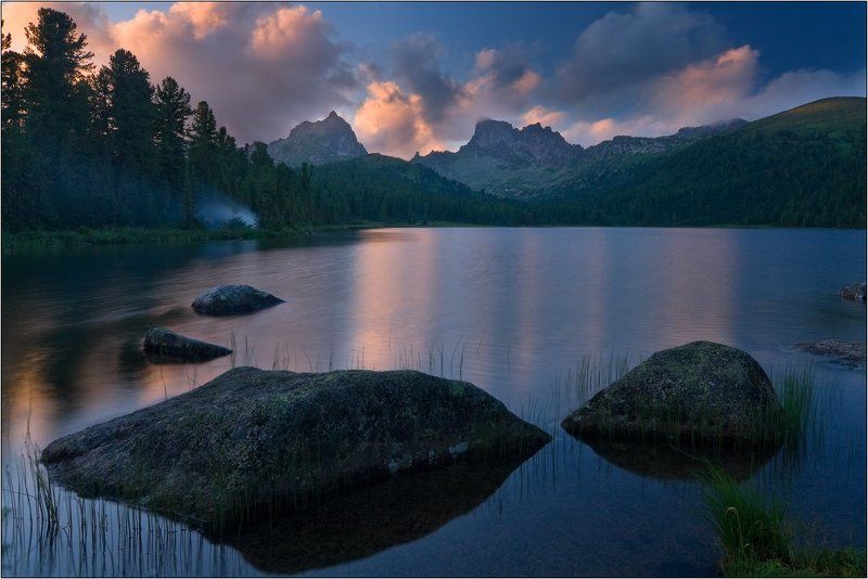 сибирь, западный саян, ергаки, оз. светлое ЛЕТНИЙ ВЕЧЕР В ЕРГАКАХphoto preview