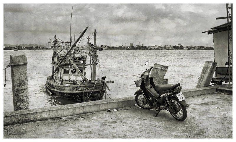 море, мотоцикл, лодка, путешествие Возьми меня в море?photo preview