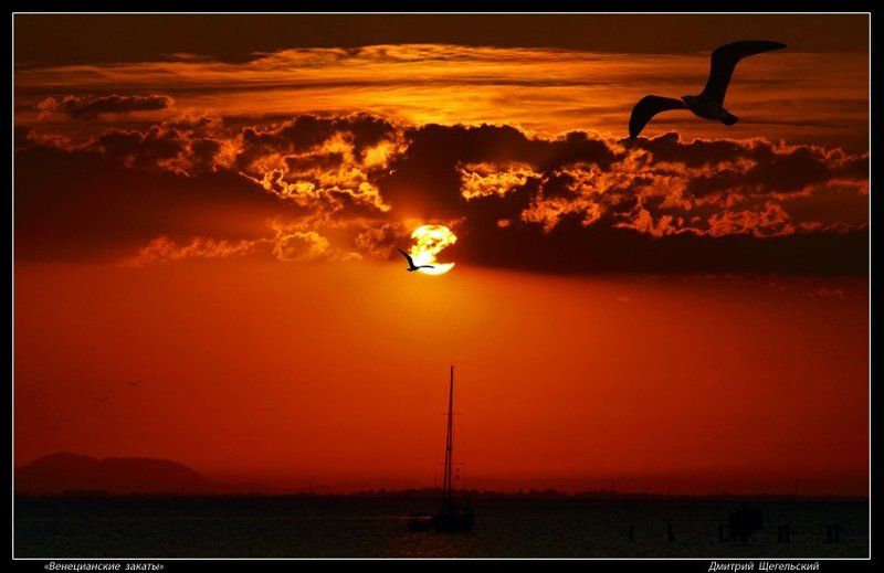 венеция, парусник, закат Венецианские закаты - 2photo preview