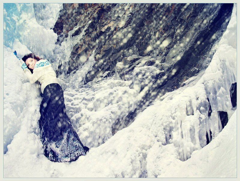 карпаты, девушка, настроение, воспоминание, водопад гук, женецкий Remembrancephoto preview