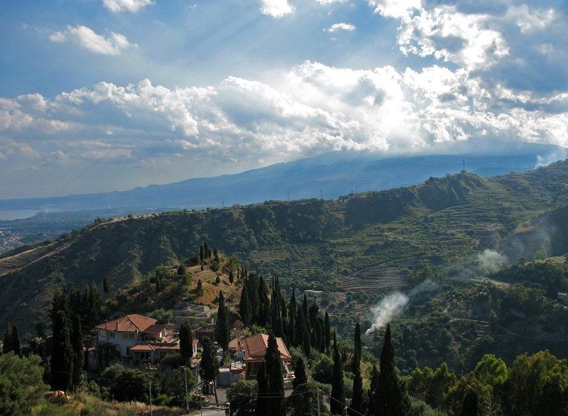 остров, сицилия, горы, небо Сицилия фото превью