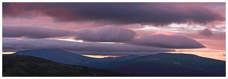 лето,небо,северный урал,горы,панорама Причудливое небо Уральских горphoto preview