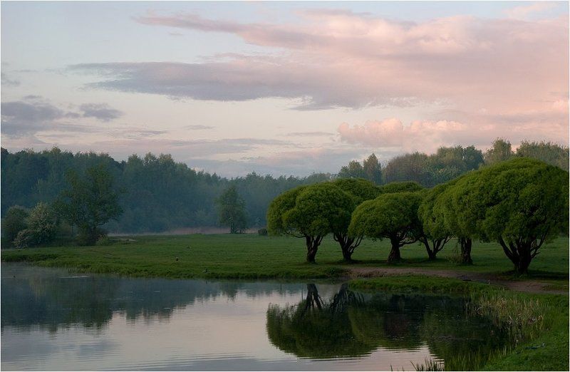 вечер, река, закат ***photo preview