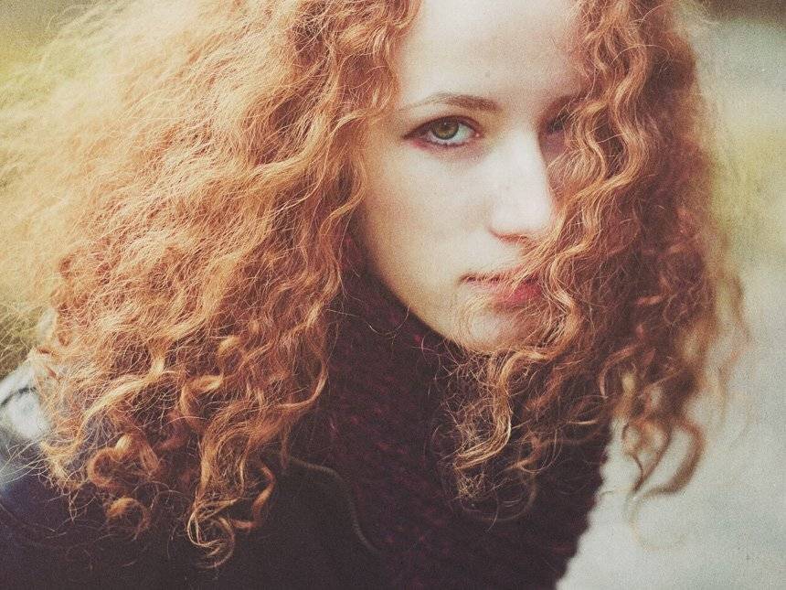 девушка, рыжая, ветер, Gulyaeva Olesya