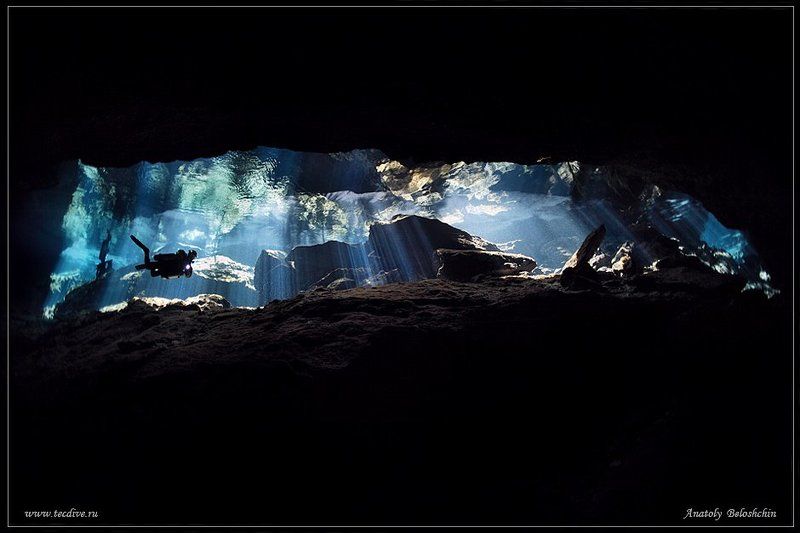 cave chac mool, anatoly beloshchin, seacam Chak Mool (подводное фото)photo preview