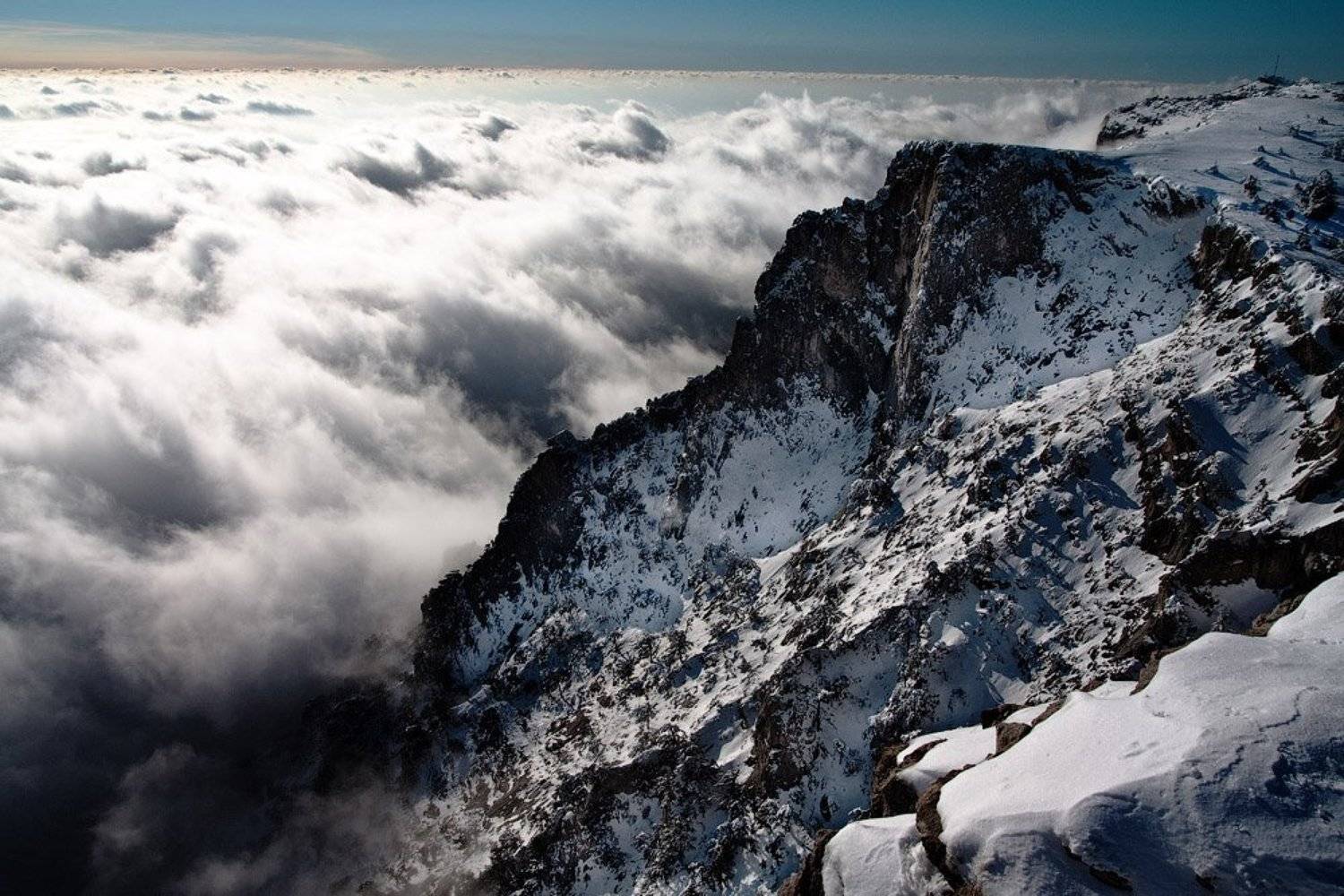 ай петри, облака, горы, скалы, Никита