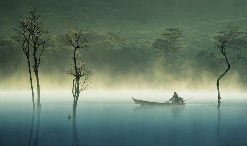 vietnam New day at Tuyen Lam lakephoto preview