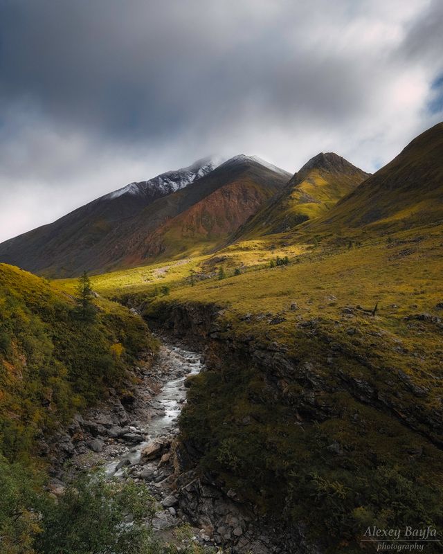 река, горы, пейзаж, природа, лето, сибирь, В долине Эхе-Гераphoto preview