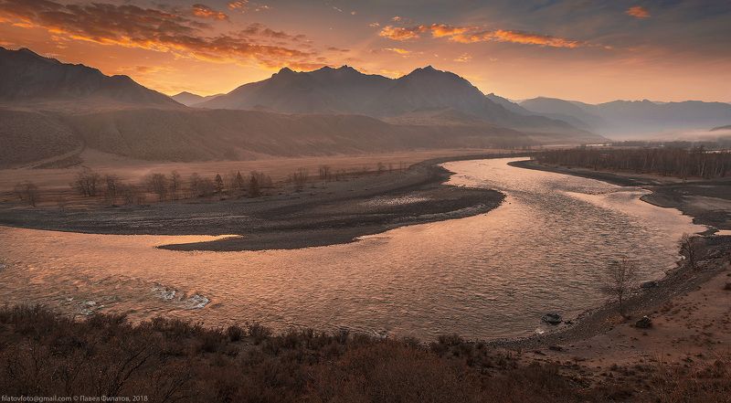 алтай, сибирь, катунь, ноябрь, рассвет Ноябрьский рассветphoto preview